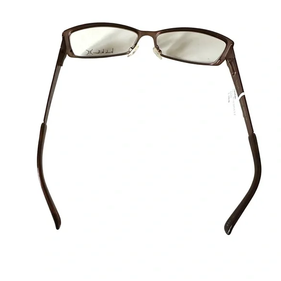 NWT $199 Nicole Miller Women’s New Wave Glasses Brown Clash - Picture 6 of 8